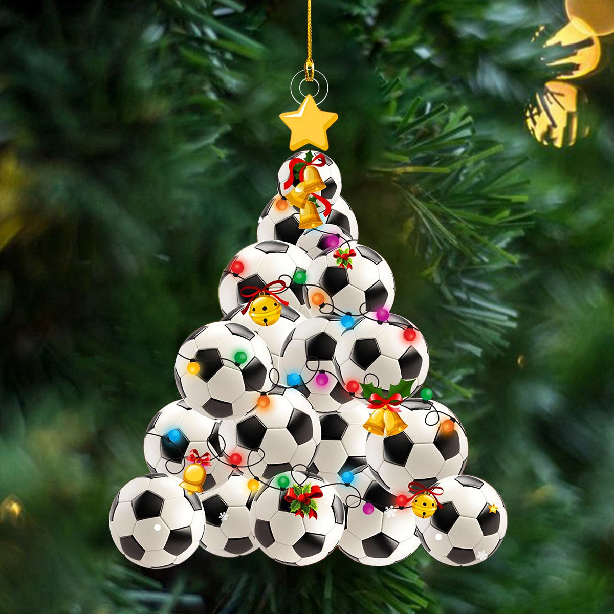 Soccer Christmas Tree Ornament, Soccer Christmas Gift