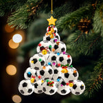 Load image into Gallery viewer, Soccer Christmas Tree Ornament, Soccer Christmas Gift
