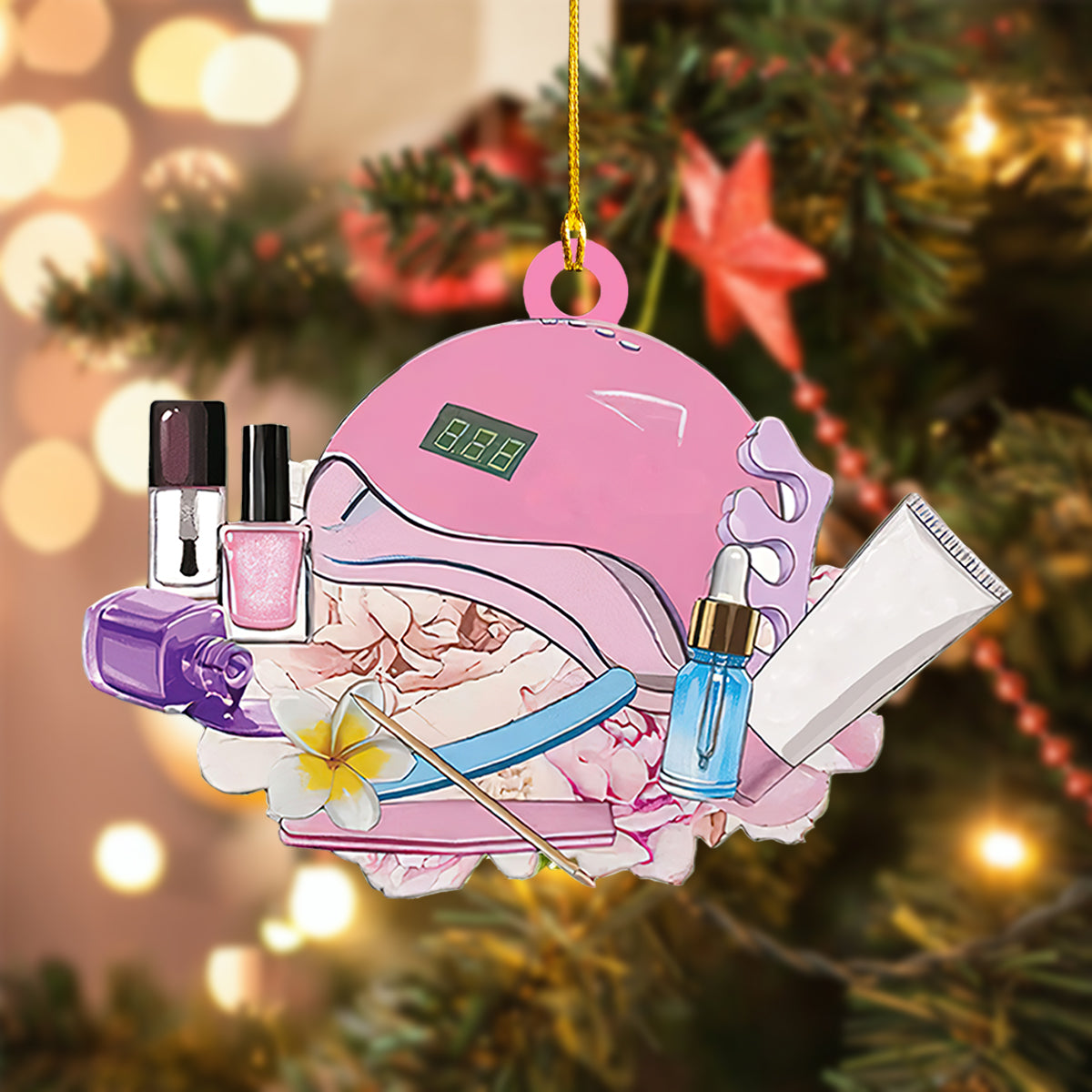 Nail Tools Christmas Ornament, Gift For Nail Enthusiasts