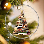 Load image into Gallery viewer, Christmas Book Tree Crystal Ornament, Perfect Gift For Book Lovers
