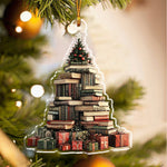 Load image into Gallery viewer, Charming Book Stack Ornament, Perfect Gift For Book Lovers Book Club Ornament
