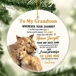 Load image into Gallery viewer, Gift For Grandson/Son - Enjoy The Ride - Ceramic Ornament
