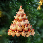 Load image into Gallery viewer, Chicken Hen Christmas Ornament, Chicken Lover Gift
