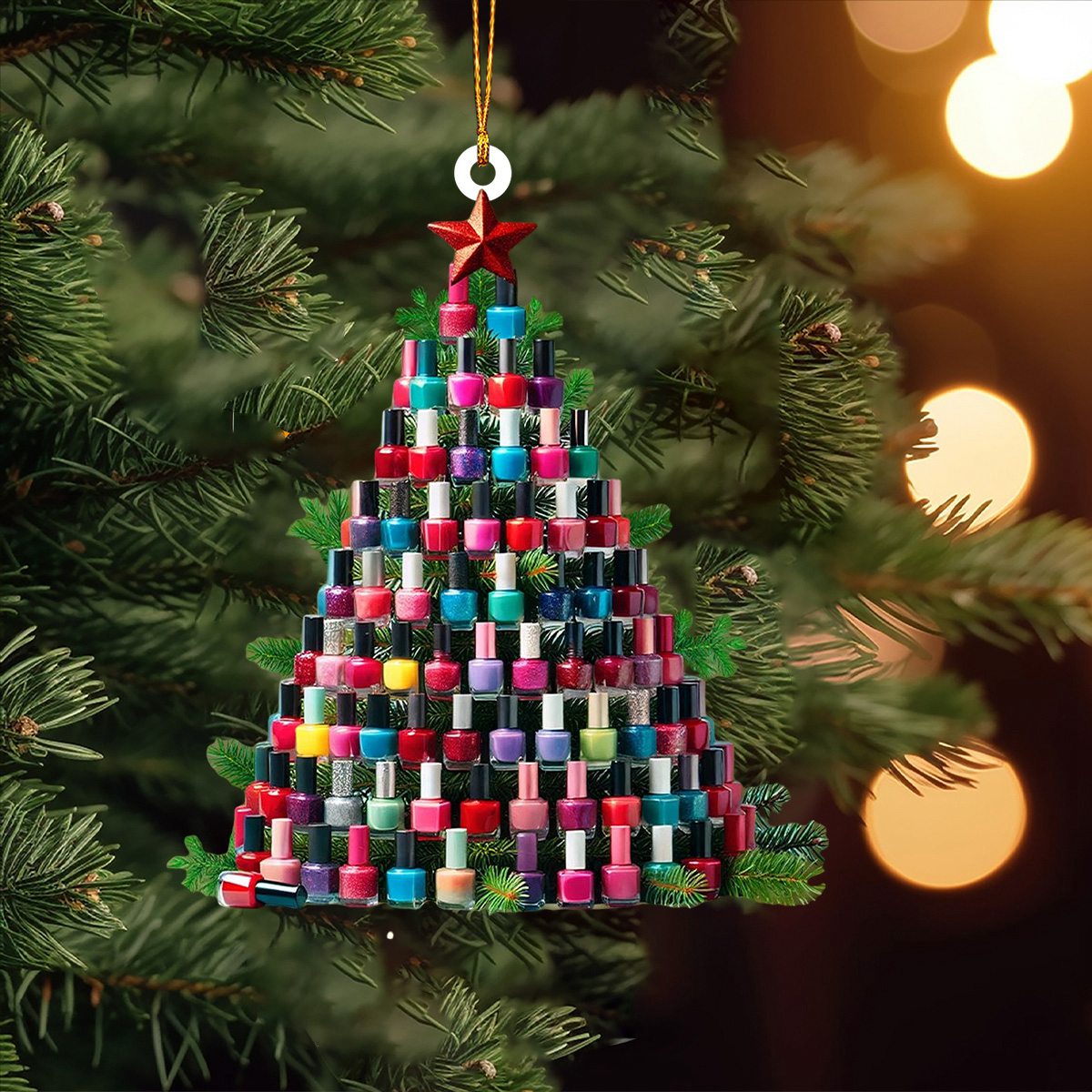 Nail Polish Christmas Ornament, Gift For Nail Enthusiasts