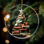 Load image into Gallery viewer, Christmas Book Tree Crystal Ornament - Perfect Gift For Book Lovers
