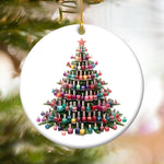 Load image into Gallery viewer, Nail Artist Ceramic Christmas Ornament, Gift For Nail Enthusiasts
