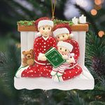 Load image into Gallery viewer, Story Time Family Ornament -  Personalized Handwritten Christmas Ornament
