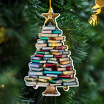 Load image into Gallery viewer, Book Christmas Tree Ornament, Book Lover Gift, Bookworm Gifts
