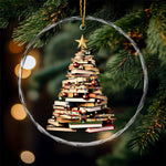 Load image into Gallery viewer, Christmas Book Tree Crystal Ornament, Perfect Gift For Book Lovers
