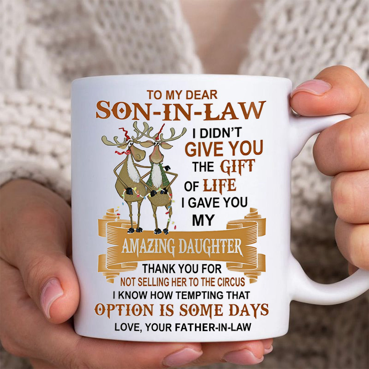 Best Gift For Son-In-Law Mugs - I Gave You My Amazing Daughter