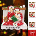 Load image into Gallery viewer, Story Time Family Ornament -  Personalized Handwritten Christmas Ornament
