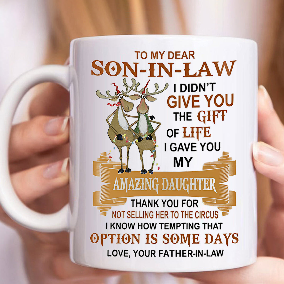 Best Gift For Son-In-Law Mugs - I Gave You My Amazing Daughter