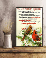 Load image into Gallery viewer, To My Wife In Heaven - Cardinal Poster
