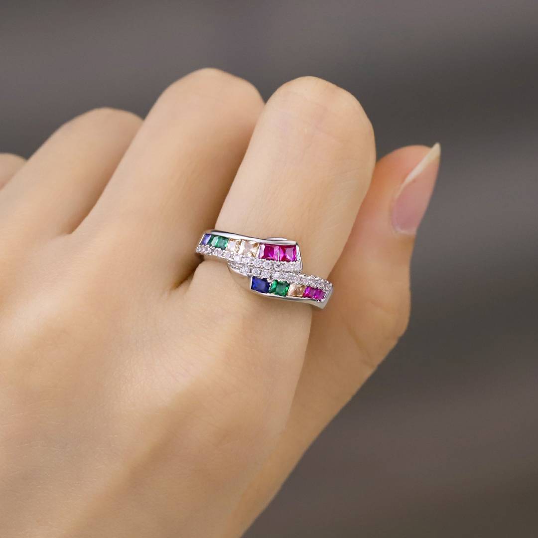 To My Daughter Highs and Lows Twist Ring, Gift for Family and Yourself  Anniversary Birthday Gift Fashion Jewelry Ring - Etsy